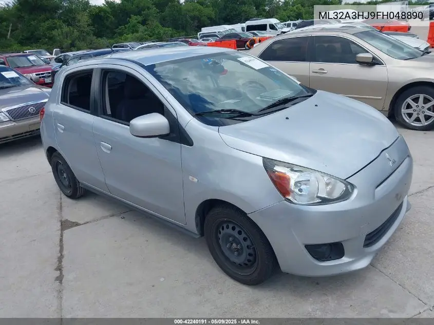 2015 Mitsubishi Mirage De/Rf VIN: ML32A3HJ9FH048890 Lot: 42240191