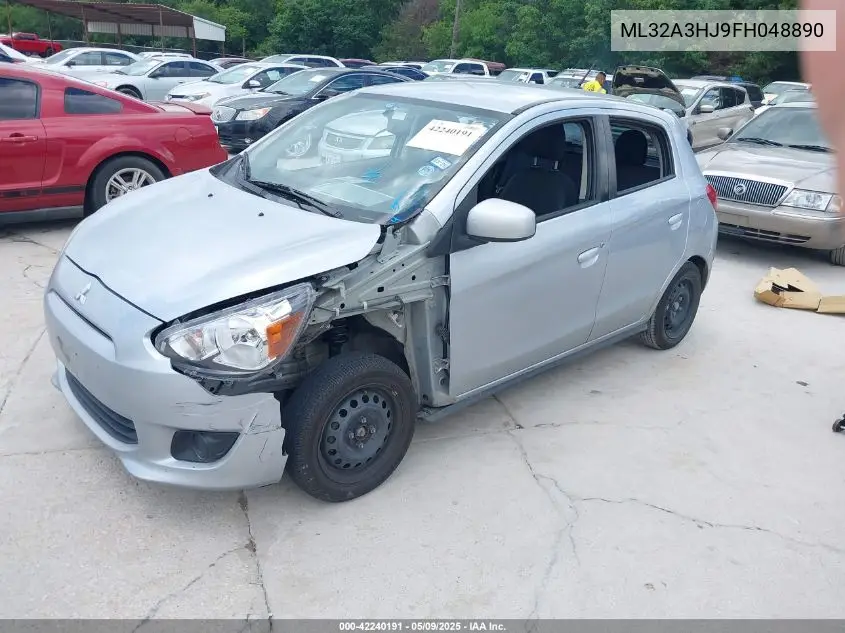 2015 Mitsubishi Mirage De/Rf VIN: ML32A3HJ9FH048890 Lot: 42240191