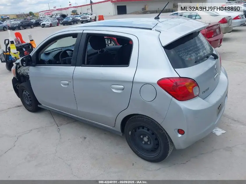 2015 Mitsubishi Mirage De/Rf VIN: ML32A3HJ9FH048890 Lot: 42240191
