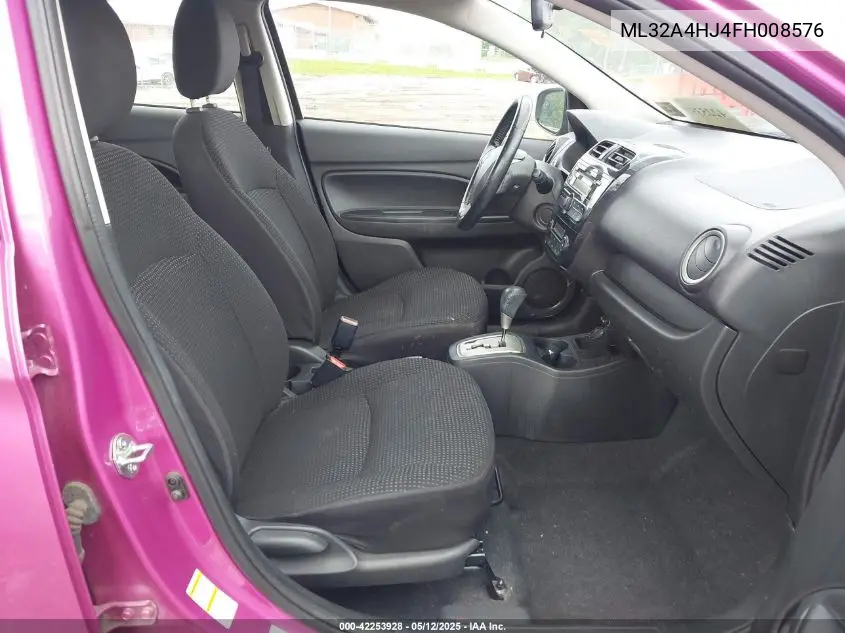 2015 Mitsubishi Mirage Es/Rf VIN: ML32A4HJ4FH008576 Lot: 42253928