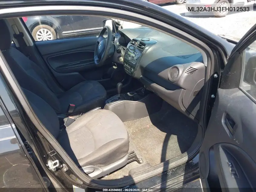 2015 Mitsubishi Mirage De VIN: ML32A3HJ3FH012533 Lot: 42556502