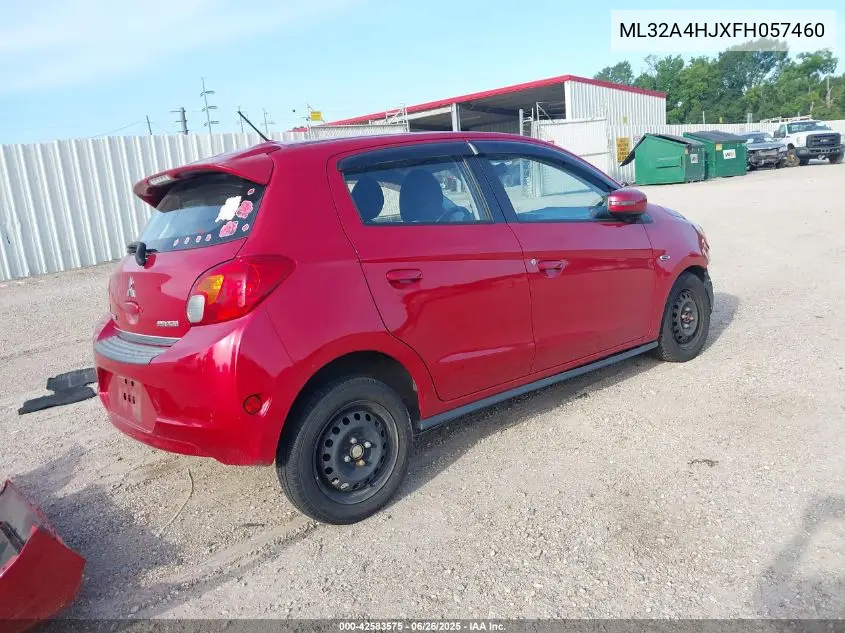 2015 Mitsubishi Mirage Es VIN: ML32A4HJXFH057460 Lot: 42583575