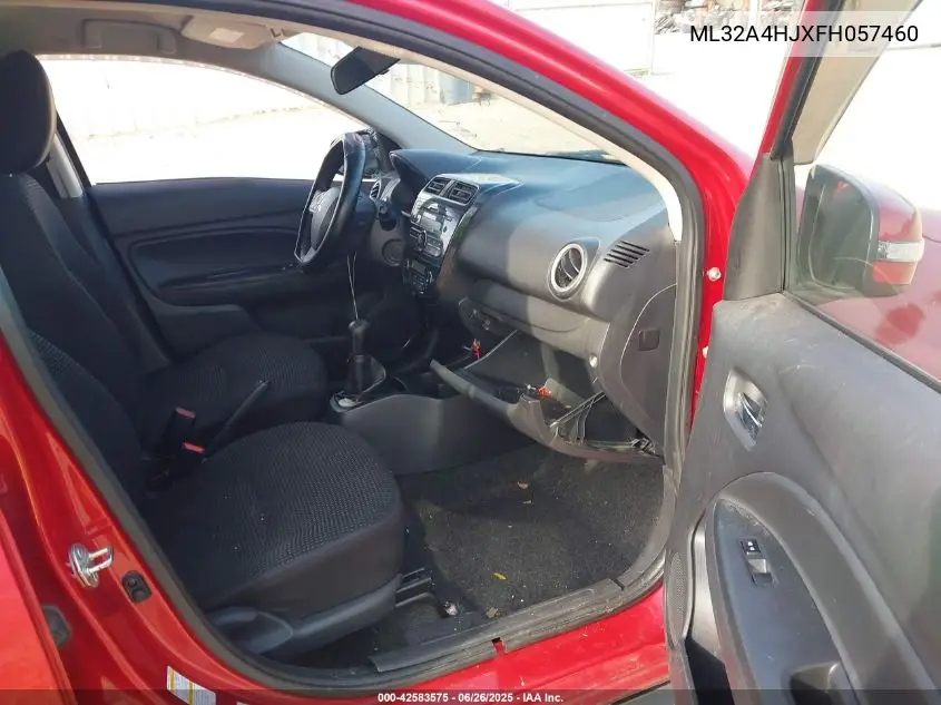 2015 Mitsubishi Mirage Es VIN: ML32A4HJXFH057460 Lot: 42583575