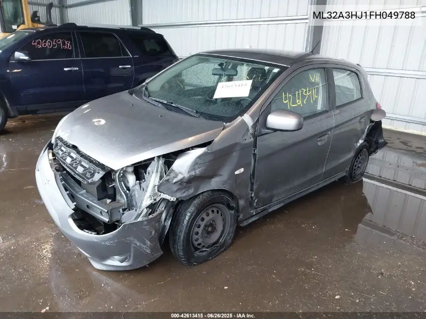 2015 Mitsubishi Mirage De/Rf VIN: ML32A3HJ1FH049788 Lot: 42613415