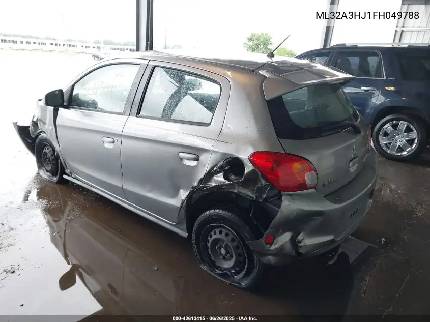 2015 Mitsubishi Mirage De/Rf VIN: ML32A3HJ1FH049788 Lot: 42613415