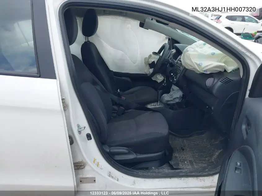 2017 Mitsubishi Mirage Es VIN: ML32A3HJ1HH007320 Lot: 12333123