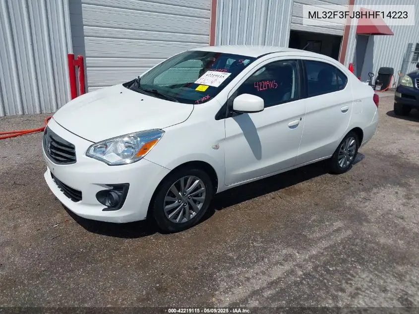 2017 Mitsubishi Mirage G4 Es VIN: ML32F3FJ8HHF14223 Lot: 42219115