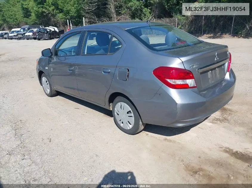 2017 Mitsubishi Mirage G4 Es VIN: ML32F3FJ3HHF19054 Lot: 42547516