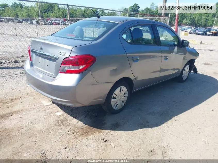 2017 Mitsubishi Mirage G4 Es VIN: ML32F3FJ3HHF19054 Lot: 42547516