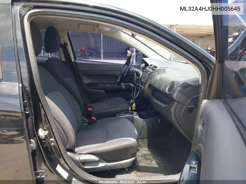 2017 Mitsubishi Mirage Se VIN: ML32A4HJ0HH005645 Lot: 42582482
