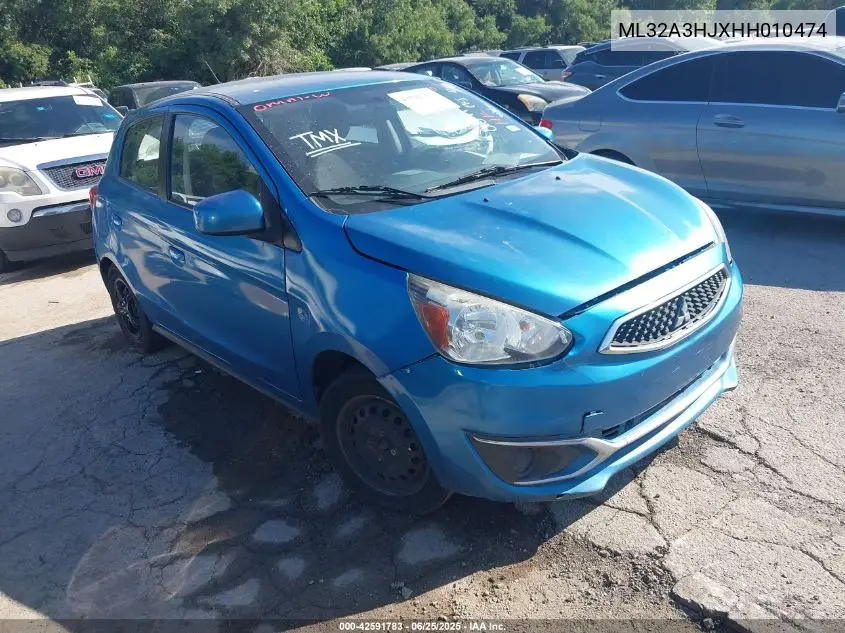 2017 Mitsubishi Mirage Es VIN: ML32A3HJXHH010474 Lot: 42591783