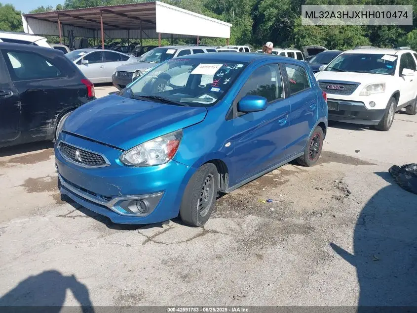 2017 Mitsubishi Mirage Es VIN: ML32A3HJXHH010474 Lot: 42591783