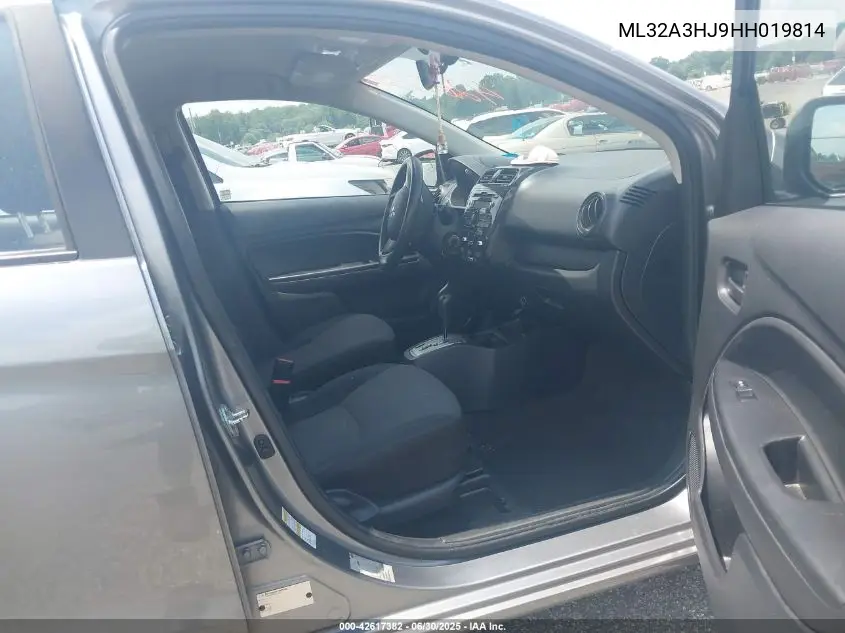 2017 Mitsubishi Mirage Es VIN: ML32A3HJ9HH019814 Lot: 42617382
