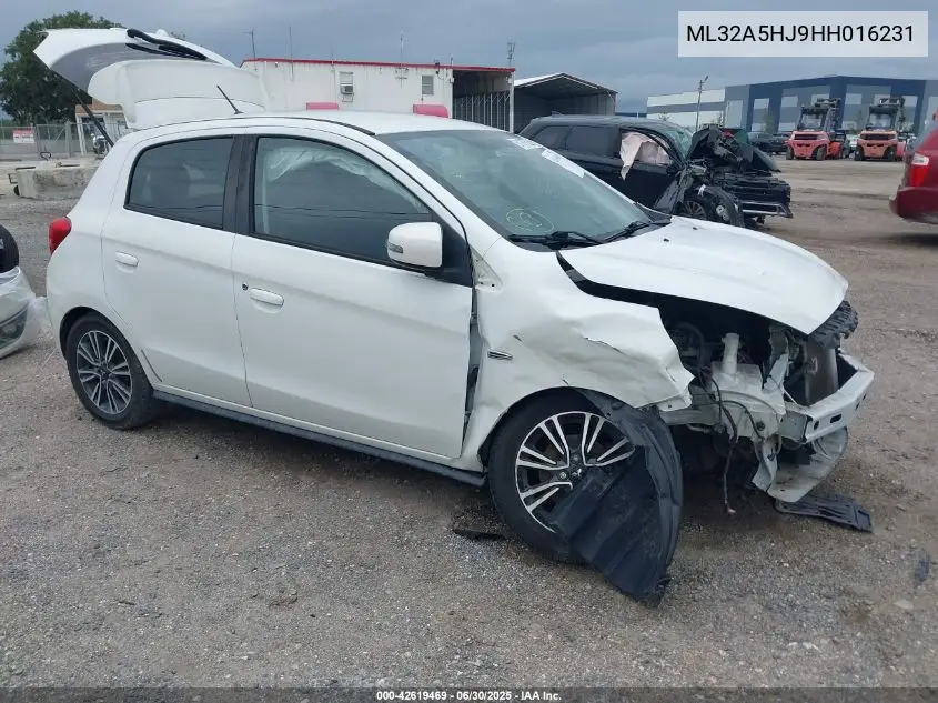 2017 Mitsubishi Mirage Gt VIN: ML32A5HJ9HH016231 Lot: 42619469