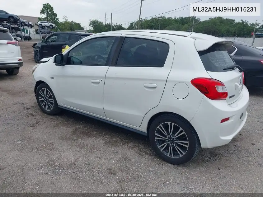 2017 Mitsubishi Mirage Gt VIN: ML32A5HJ9HH016231 Lot: 42619469