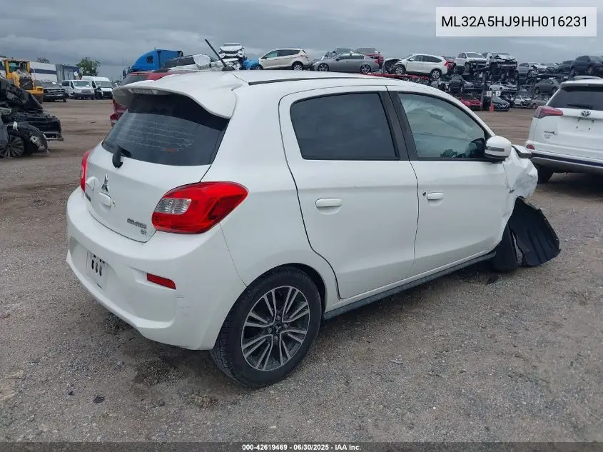 2017 Mitsubishi Mirage Gt VIN: ML32A5HJ9HH016231 Lot: 42619469