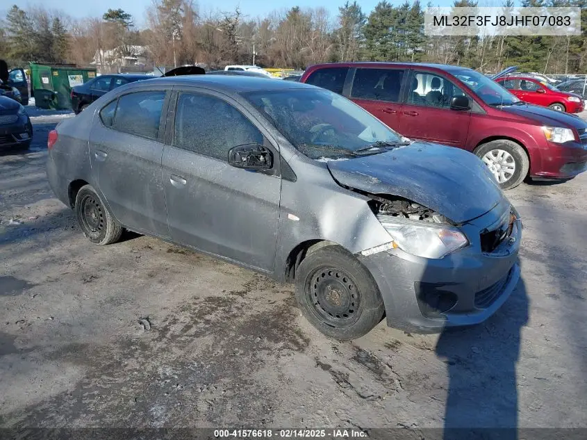 2018 Mitsubishi Mirage G4 Es VIN: ML32F3FJ8JHF07083 Lot: 41576618