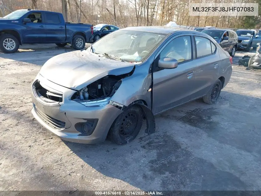 2018 Mitsubishi Mirage G4 Es VIN: ML32F3FJ8JHF07083 Lot: 41576618