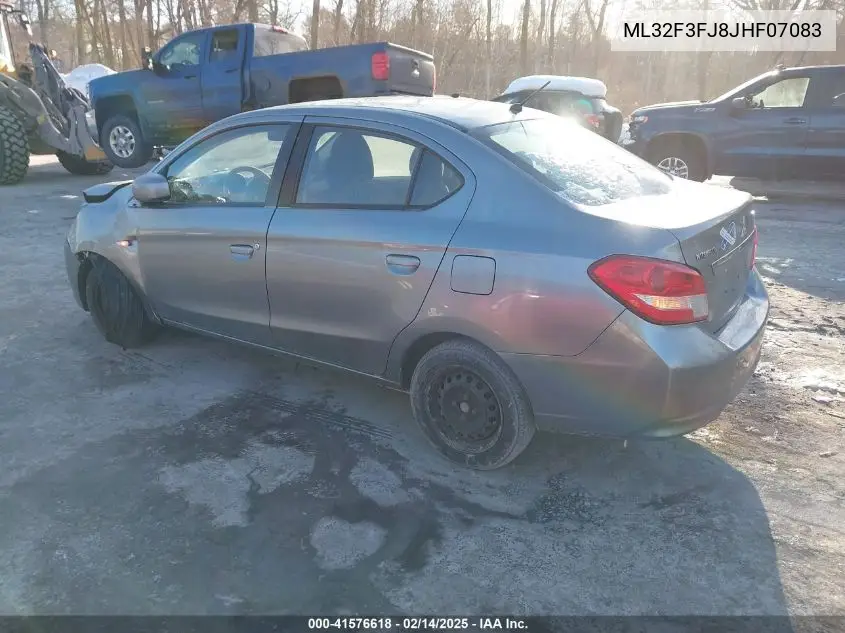 2018 Mitsubishi Mirage G4 Es VIN: ML32F3FJ8JHF07083 Lot: 41576618
