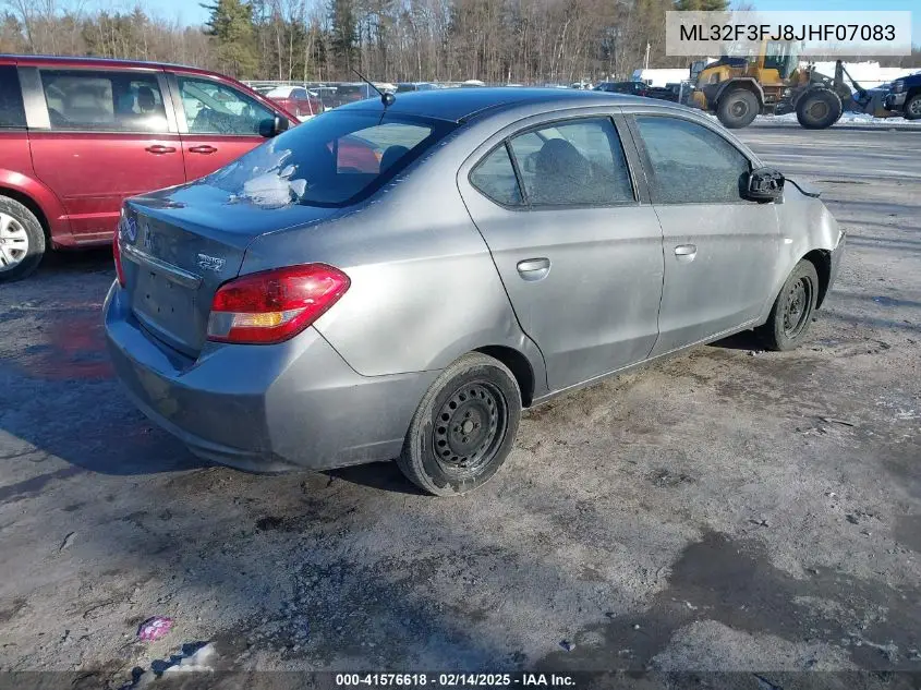 2018 Mitsubishi Mirage G4 Es VIN: ML32F3FJ8JHF07083 Lot: 41576618