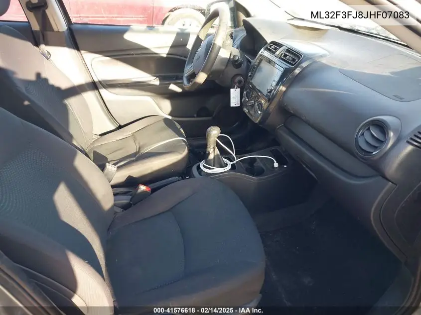 2018 Mitsubishi Mirage G4 Es VIN: ML32F3FJ8JHF07083 Lot: 41576618