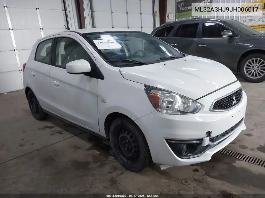 2018 Mitsubishi Mirage Es VIN: ML32A3HJ9JH006017 Lot: 42049300
