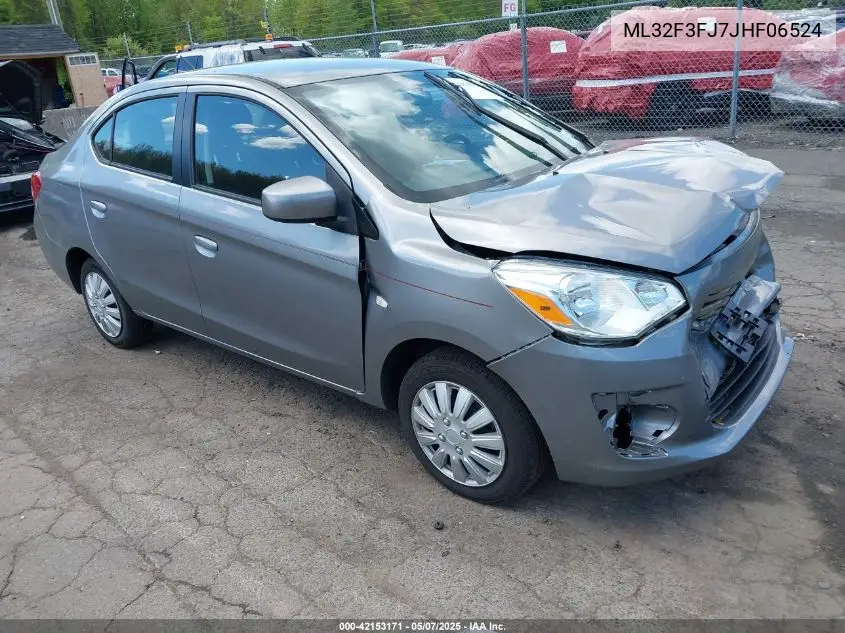 2018 Mitsubishi Mirage G4 Es VIN: ML32F3FJ7JHF06524 Lot: 42153171