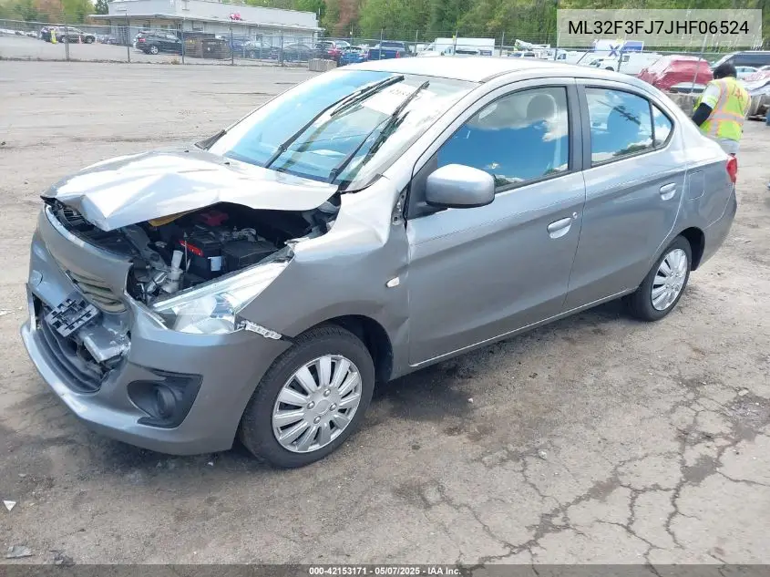 2018 Mitsubishi Mirage G4 Es VIN: ML32F3FJ7JHF06524 Lot: 42153171