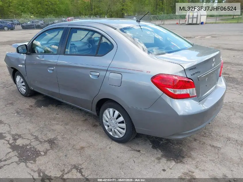 2018 Mitsubishi Mirage G4 Es VIN: ML32F3FJ7JHF06524 Lot: 42153171