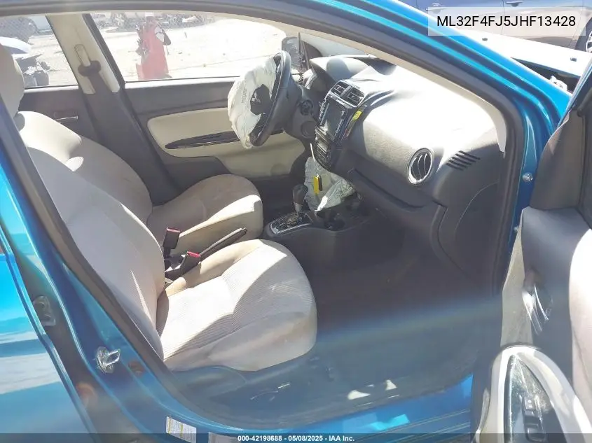 2018 Mitsubishi Mirage G4 Se VIN: ML32F4FJ5JHF13428 Lot: 42198688