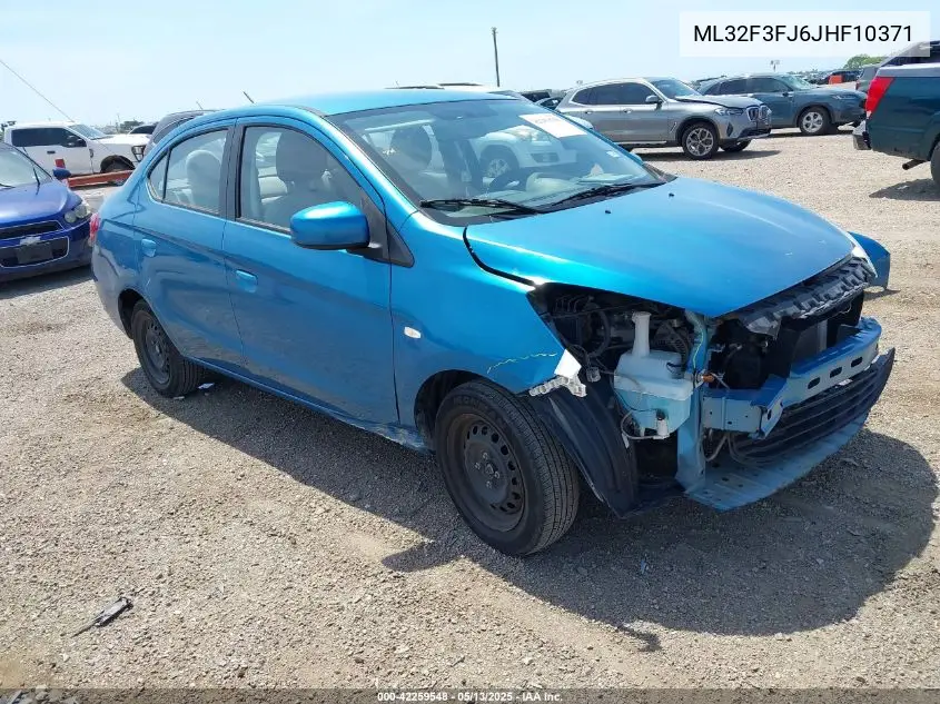 2018 Mitsubishi Mirage G4 Es VIN: ML32F3FJ6JHF10371 Lot: 42259548