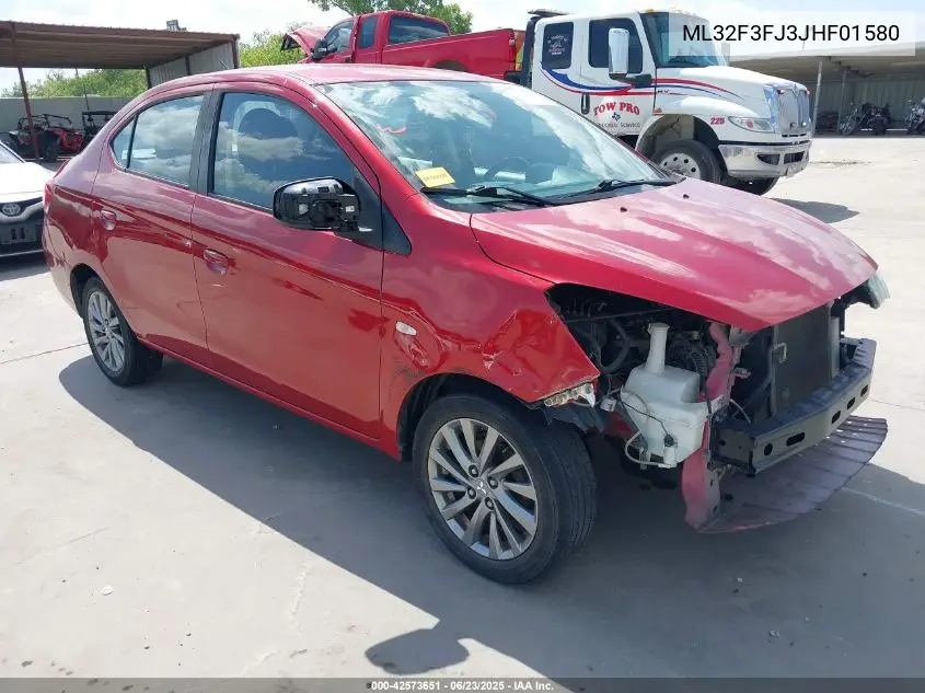 2018 Mitsubishi Mirage G4 Es VIN: ML32F3FJ3JHF01580 Lot: 42573651