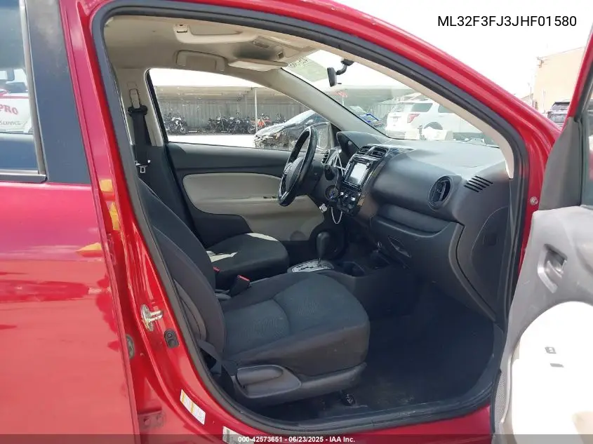 2018 Mitsubishi Mirage G4 Es VIN: ML32F3FJ3JHF01580 Lot: 42573651