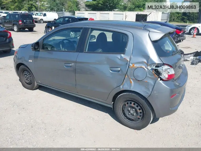2018 Mitsubishi Mirage Es VIN: ML32A3HJ8JH009863 Lot: 42590082