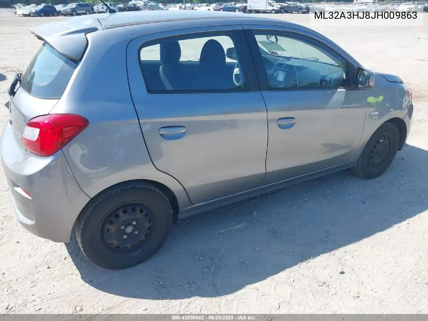 2018 Mitsubishi Mirage Es VIN: ML32A3HJ8JH009863 Lot: 42590082