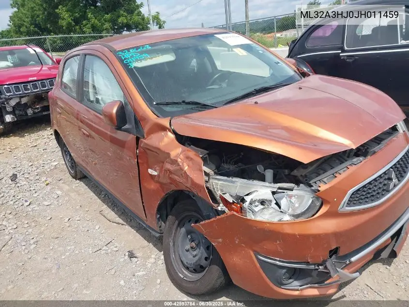2018 Mitsubishi Mirage Es VIN: ML32A3HJ0JH011459 Lot: 42593784