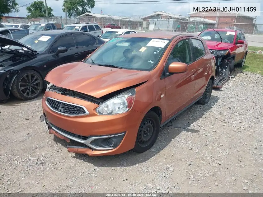 2018 Mitsubishi Mirage Es VIN: ML32A3HJ0JH011459 Lot: 42593784
