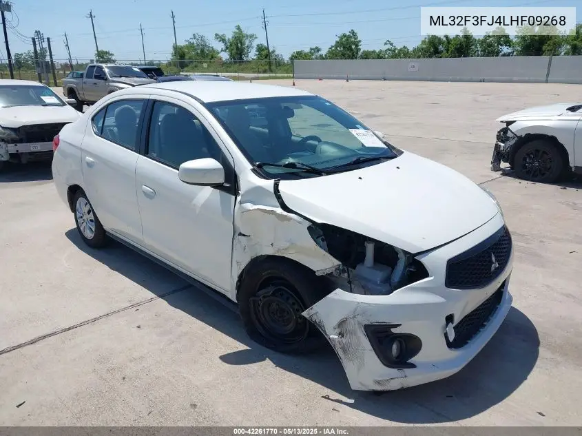 2020 Mitsubishi Mirage G4 Es VIN: ML32F3FJ4LHF09268 Lot: 42261770