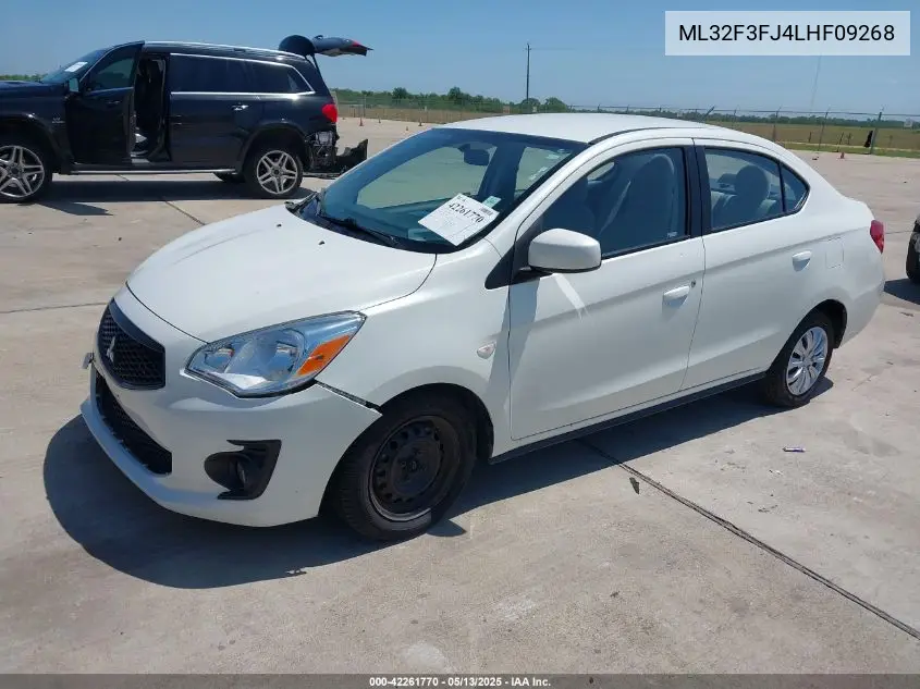 2020 Mitsubishi Mirage G4 Es VIN: ML32F3FJ4LHF09268 Lot: 42261770