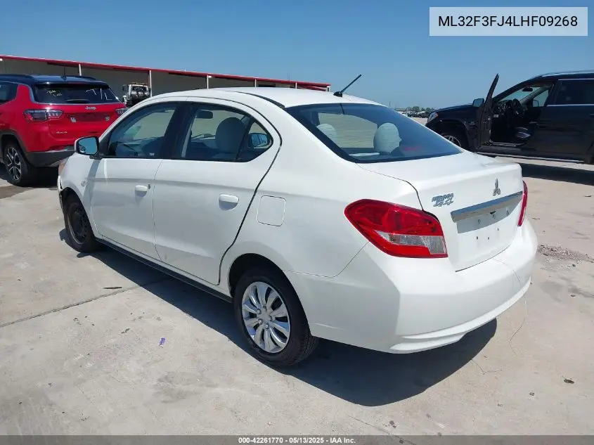 2020 Mitsubishi Mirage G4 Es VIN: ML32F3FJ4LHF09268 Lot: 42261770