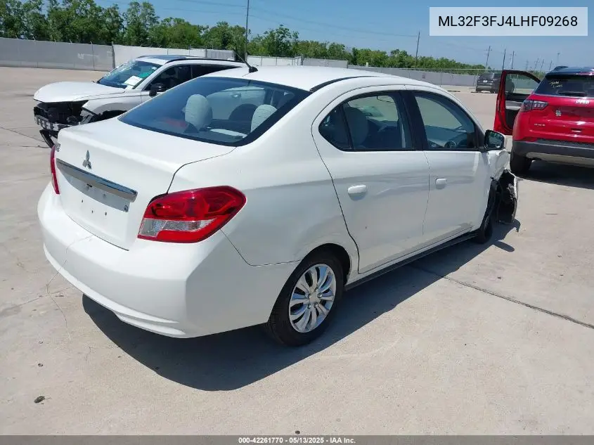 2020 Mitsubishi Mirage G4 Es VIN: ML32F3FJ4LHF09268 Lot: 42261770