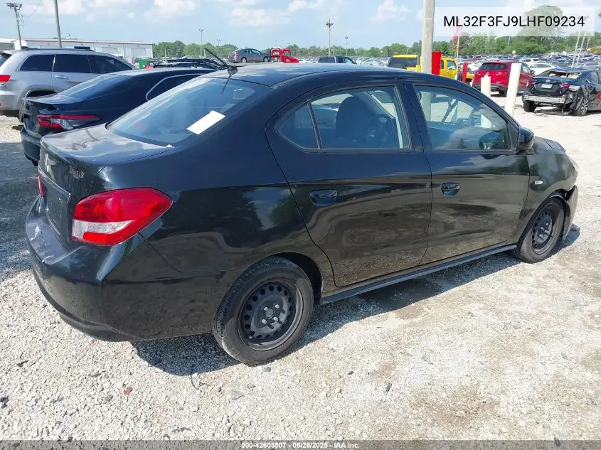 2020 Mitsubishi Mirage G4 Es VIN: ML32F3FJ9LHF09234 Lot: 42603507