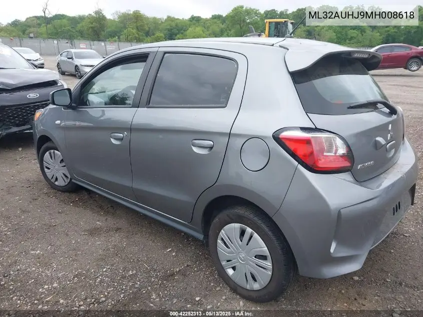 2021 Mitsubishi Mirage Carbonite Edition/Es/Le VIN: ML32AUHJ9MH008618 Lot: 42252313
