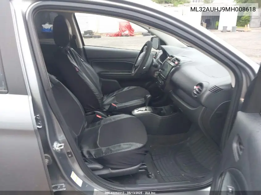 2021 Mitsubishi Mirage Carbonite Edition/Es/Le VIN: ML32AUHJ9MH008618 Lot: 42252313
