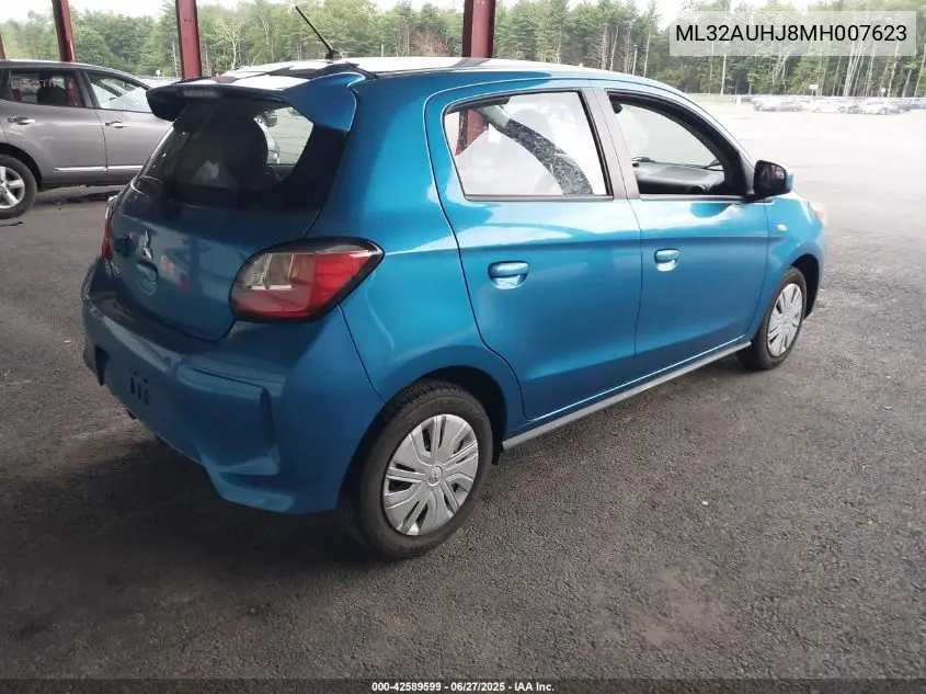 2021 Mitsubishi Mirage Carbonite Edition/Es/Le VIN: ML32AUHJ8MH007623 Lot: 42589599