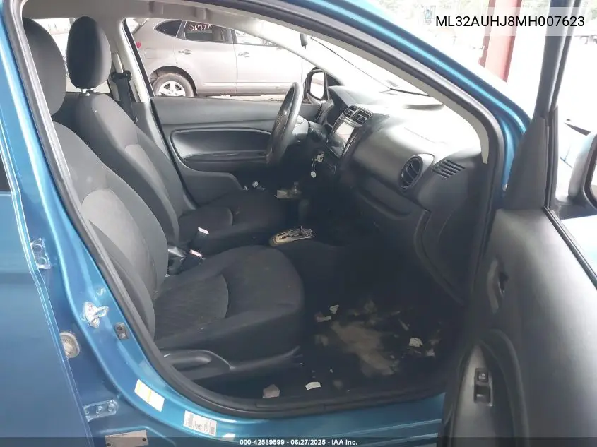 2021 Mitsubishi Mirage Carbonite Edition/Es/Le VIN: ML32AUHJ8MH007623 Lot: 42589599