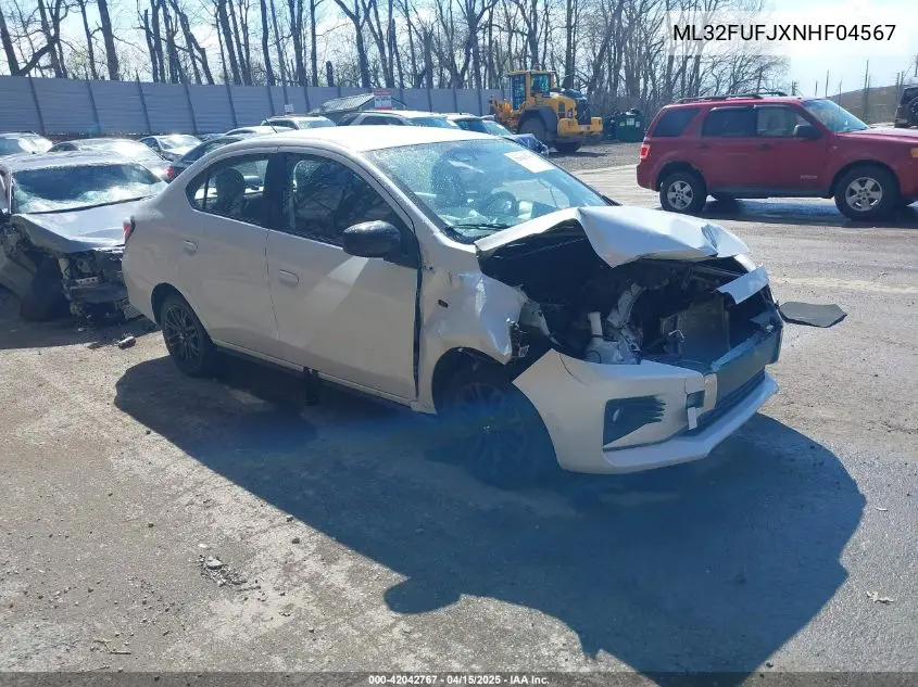 2022 Mitsubishi Mirage G4 Black Edition/Es/Le VIN: ML32FUFJXNHF04567 Lot: 42042767