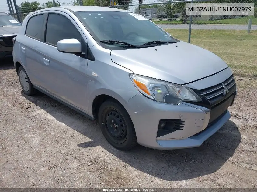 2022 Mitsubishi Mirage Es/Le VIN: ML32AUHJ1NH007979 Lot: 42072563