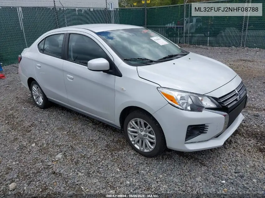 2022 Mitsubishi Mirage G4 Black Edition/Es/Le VIN: ML32FUFJ2NHF08788 Lot: 42186604