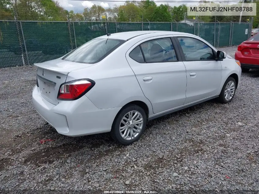 2022 Mitsubishi Mirage G4 Black Edition/Es/Le VIN: ML32FUFJ2NHF08788 Lot: 42186604